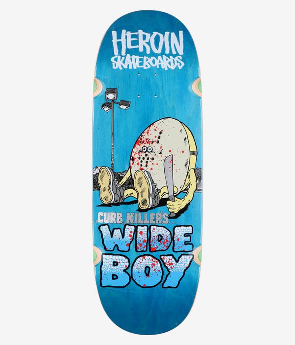 Heroin Skateboards Curb Killer Wide Boy 10.75