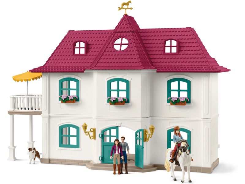 Schleich Spielfigurenset Horse Club Lakeside Pferdehof Playset fördert kreatives Spielen