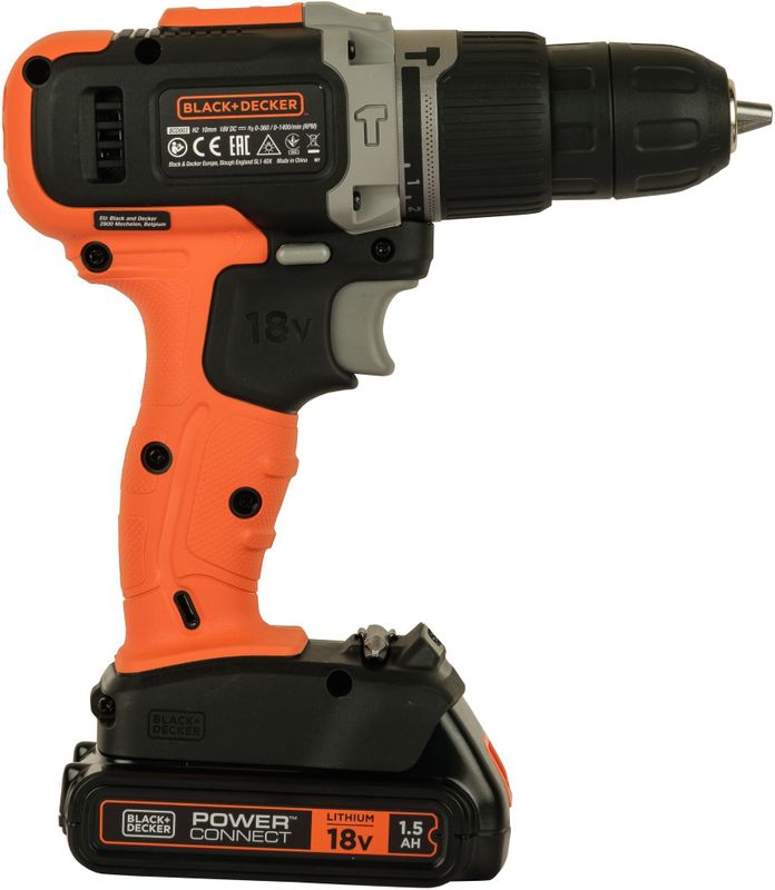 BLACK+DECKER - BCD0032S120-QW - Klopboormachine - Inclusief 120-delige Accessoireset