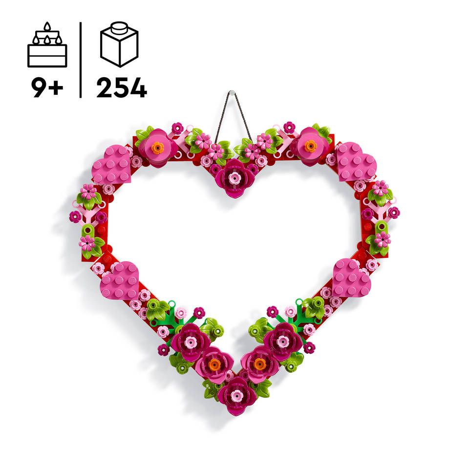 LEGO hartvormige versiering 40638