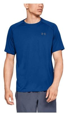 Maillot Manches Courtes Under Armour Tech 2.0 Bleu