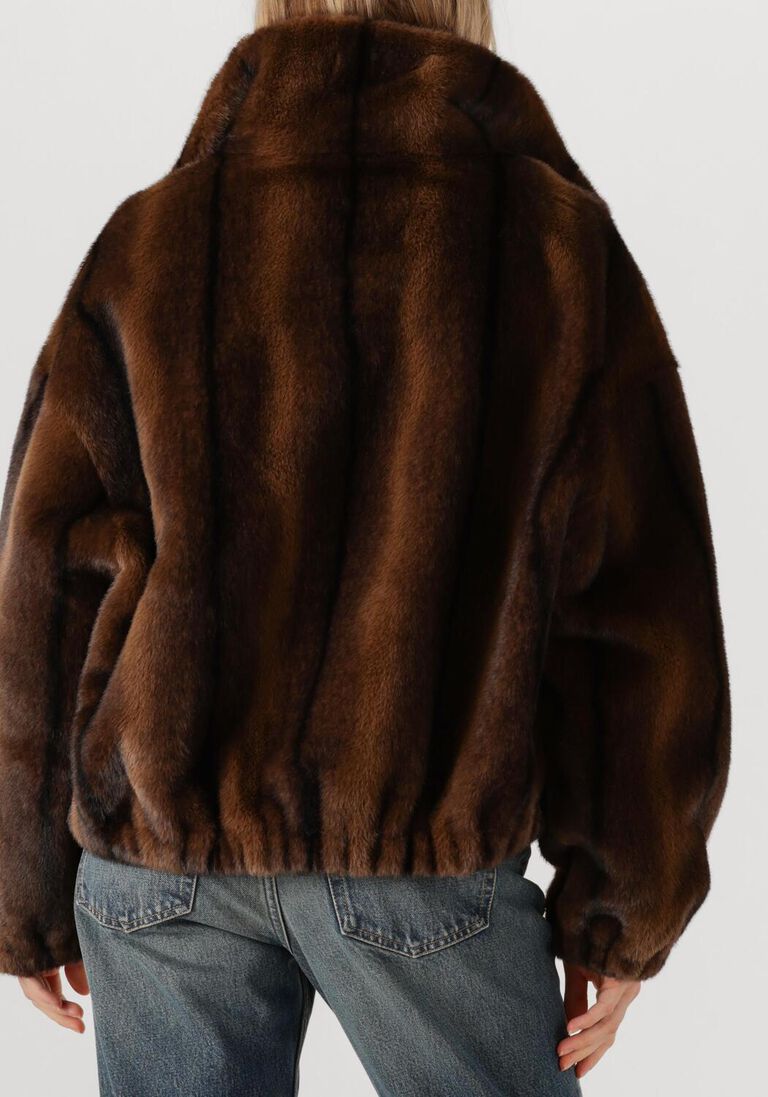 bruine alter ego faux fur jas ally