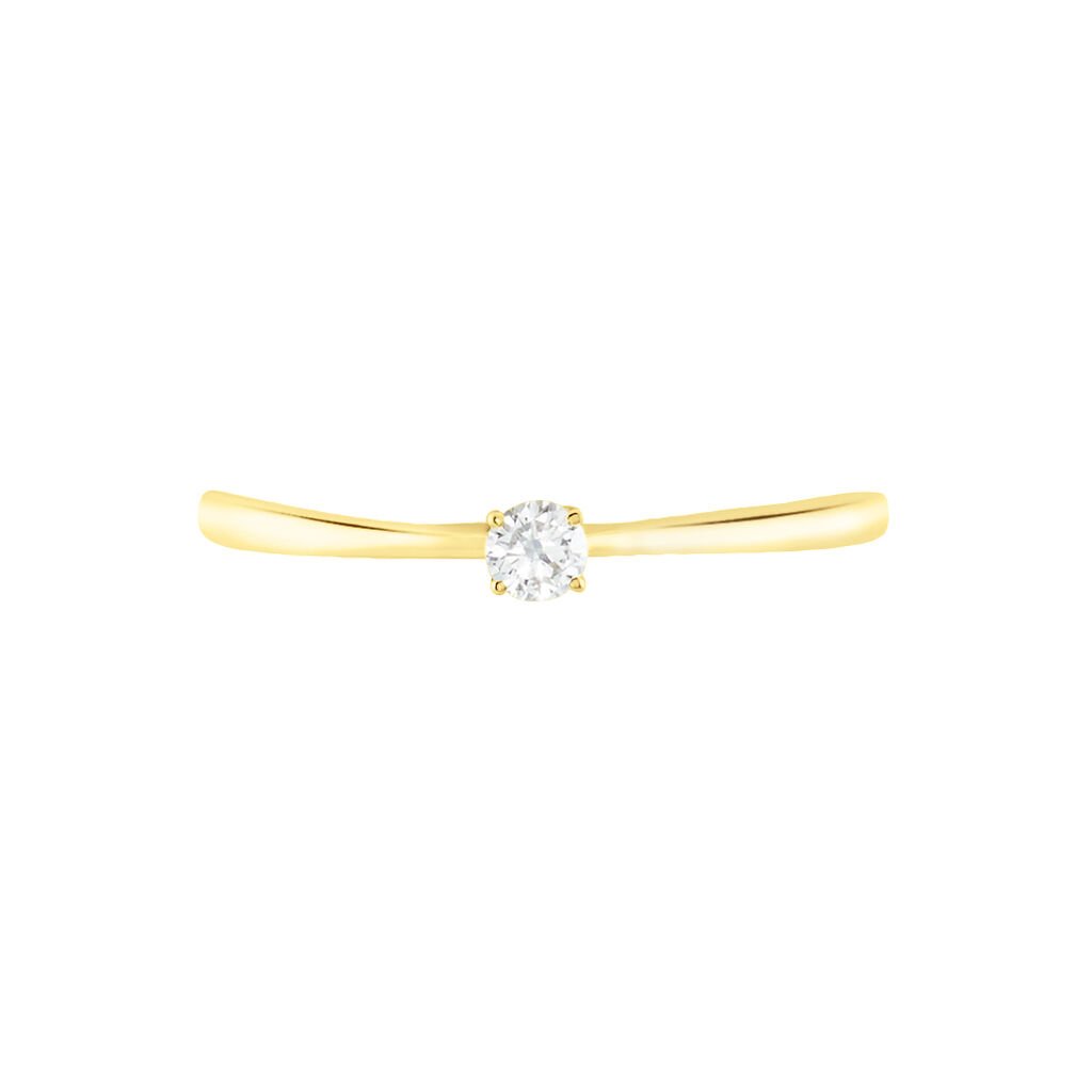 Bague Solitaire Aphrodite Or Jaune Diamant