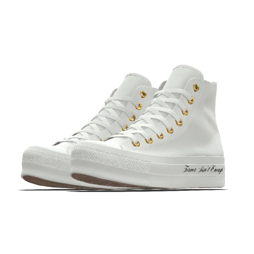 Custom Chuck Taylor All Star Lift Platform Premium Wedding By You
