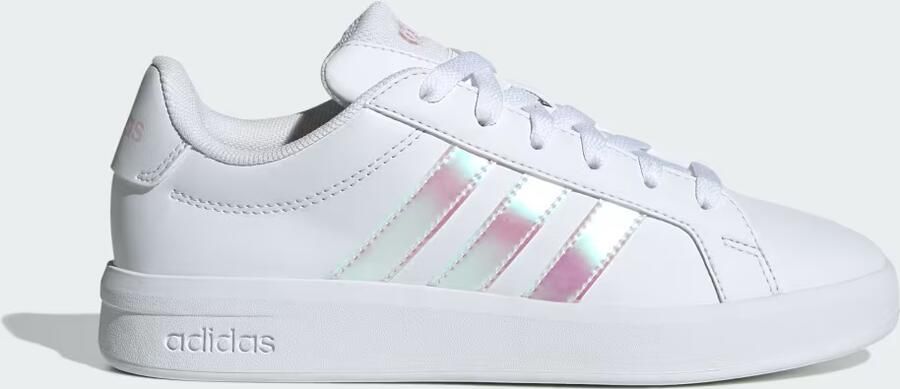 Adidas Grand Court 3.0 Kindersneakers Wit 2 3 Mesh Synthetisch