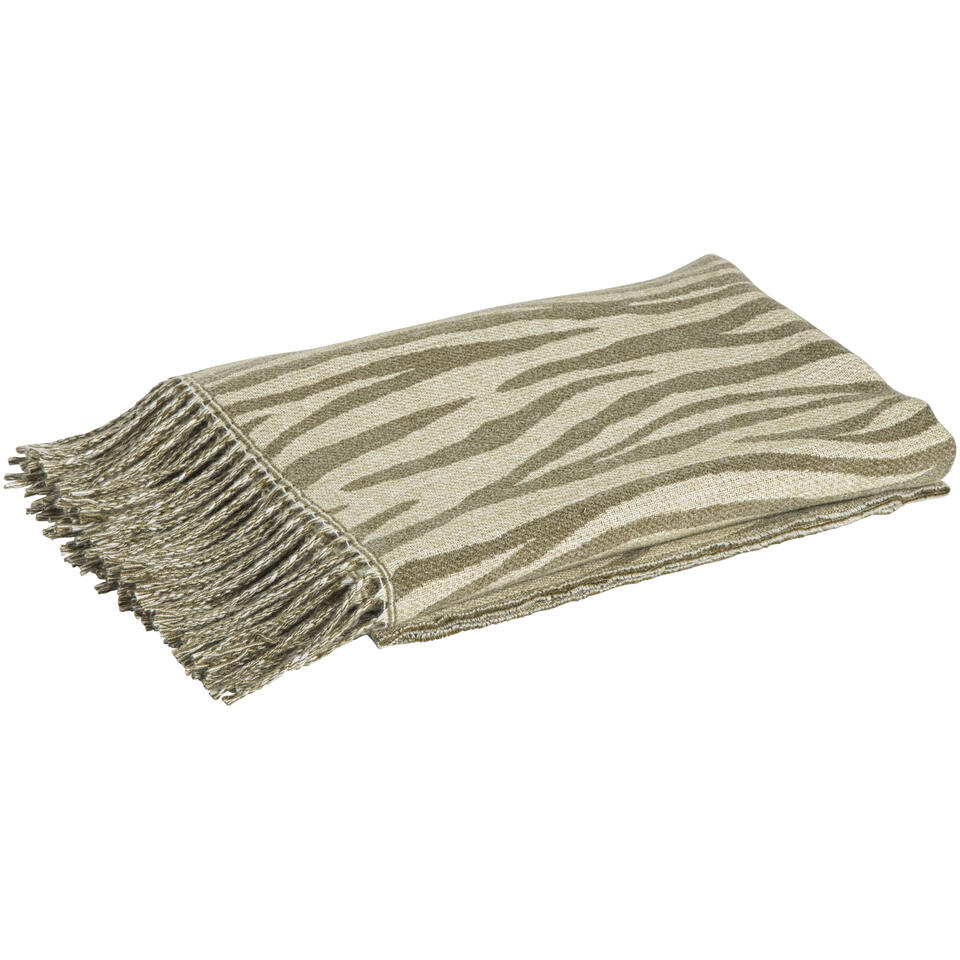 Plaid Zebra Zand 130x160 cm