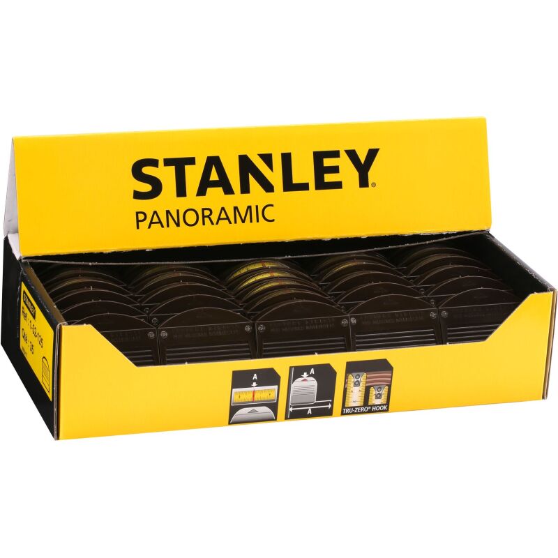 Mètre ruban STANLEY Panoramic - 3 m x 12,7 mm
