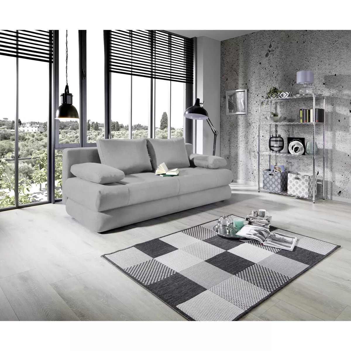 Schlafsofa Clipso 140x201 Grau