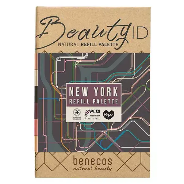 Paleta de Maquiagem Pré-Preenchida Benecos, Modelo Pequeno, Nova York, 12g