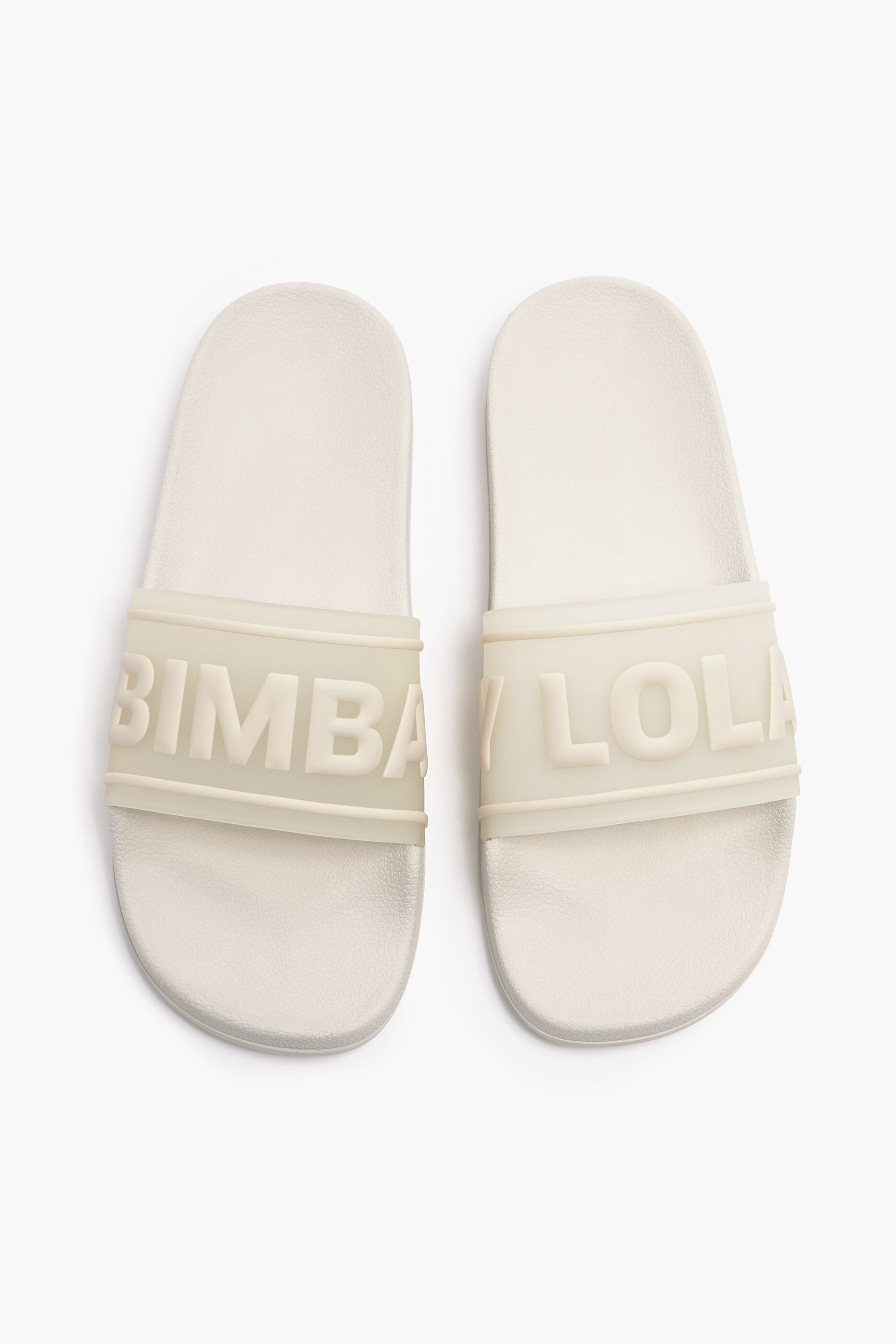 Chinelo branco com logo