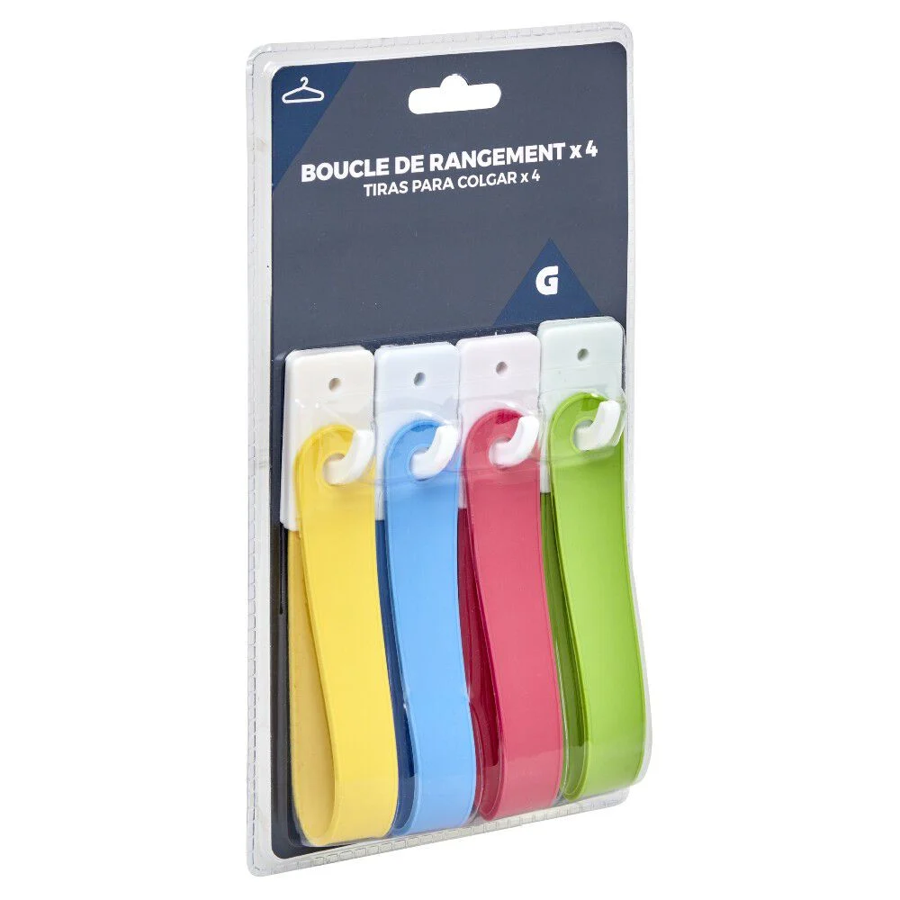 Boucle de rangement à suspendre en plastique