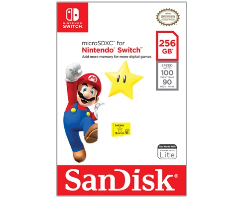SanDisk 256 GB Nintendo microSDXC