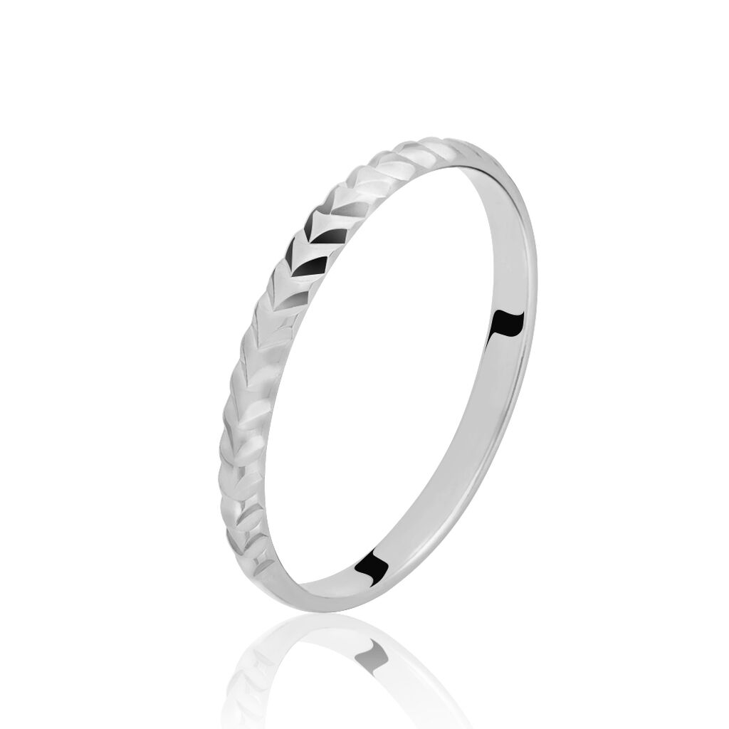 Alliance Calista Diamantee Demi Jonc Classique Or Blanc