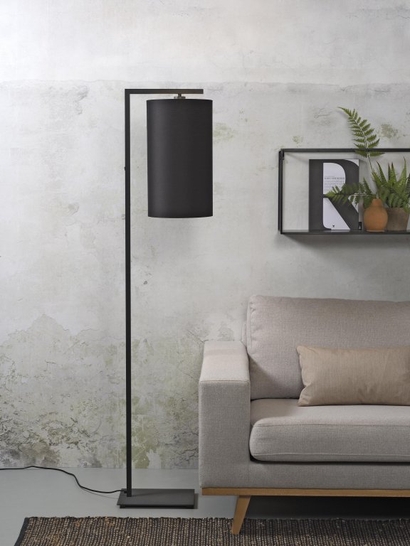 It's about Romi Boston vloerlamp met kap large licht linnen