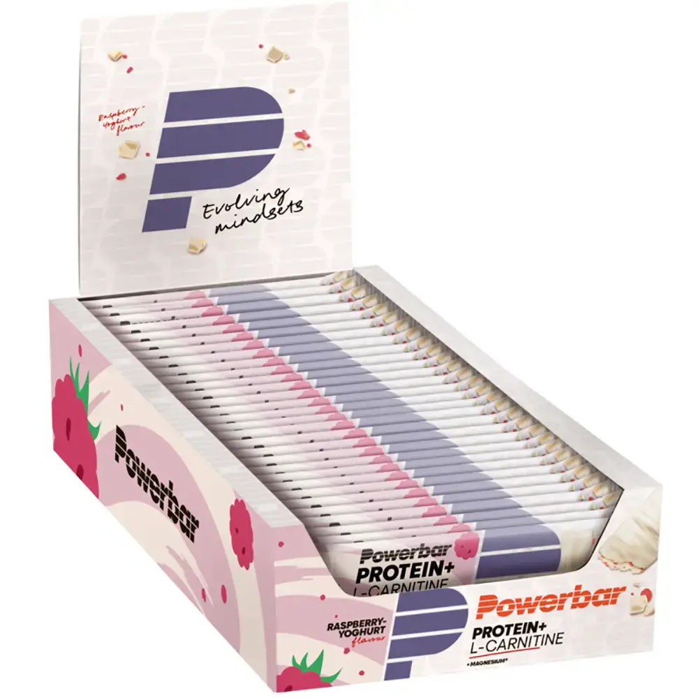 PowerBar Protein Plus L-Carnitine Raspberry-Yoghurt Repen 30 stuks