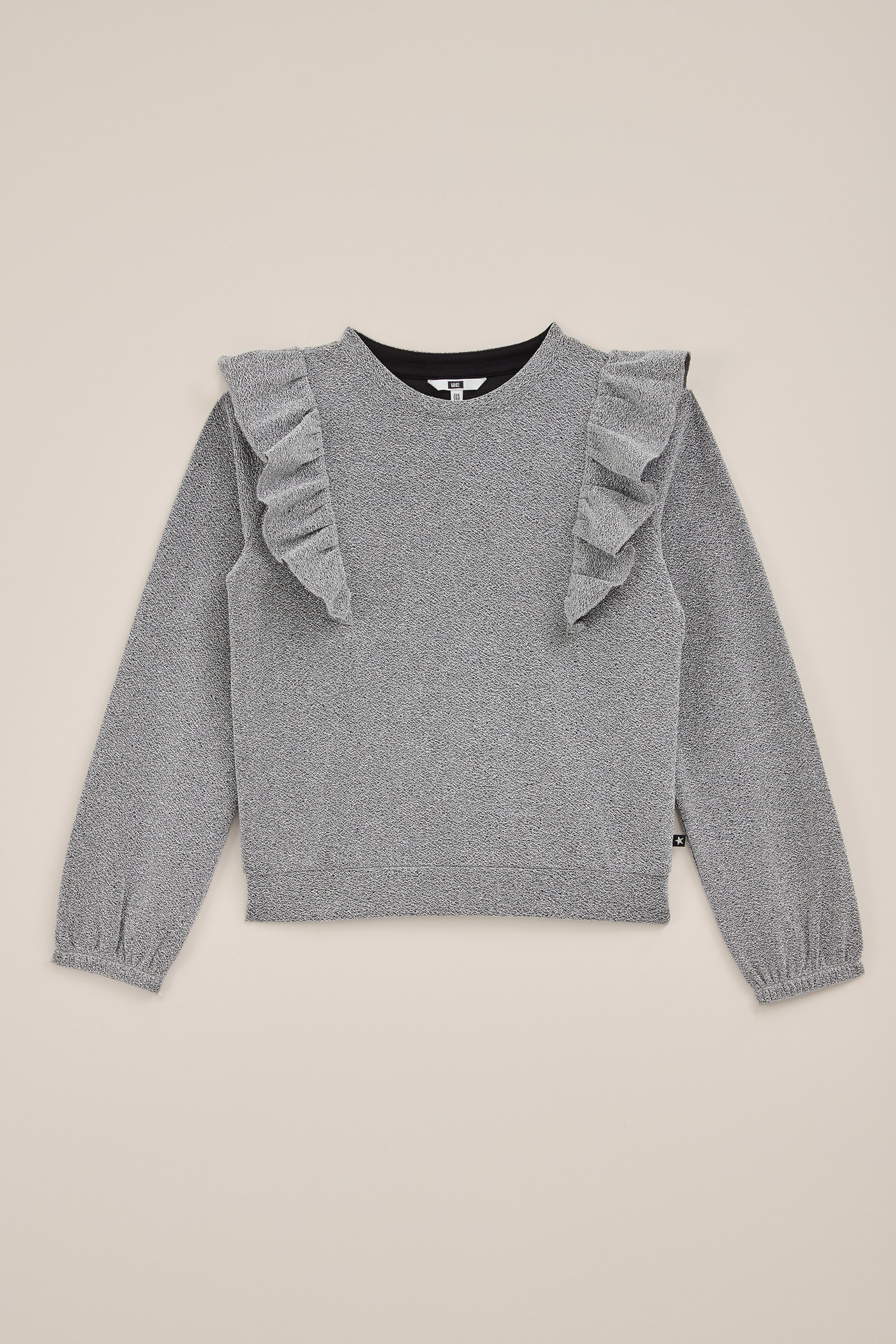 Meisjes sweater met glittergaren WE Fashion Zilver
