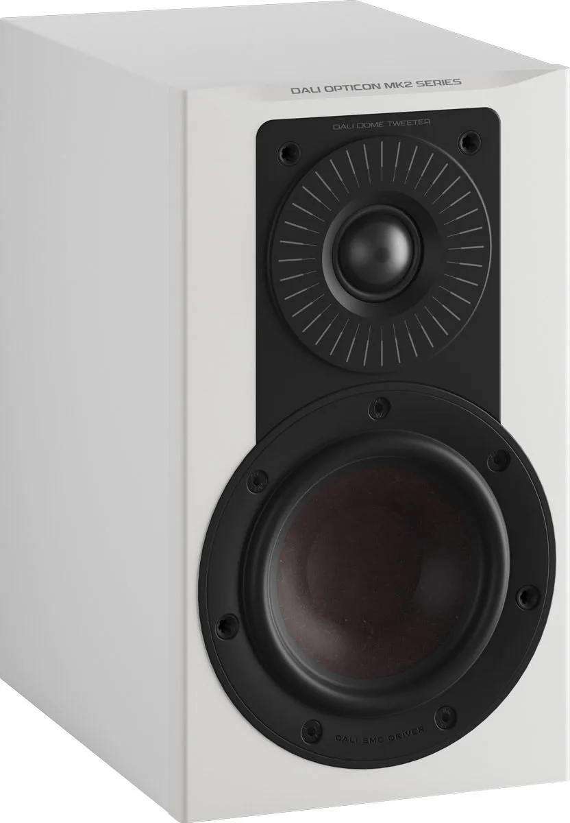 Dali Opticon 1 MKII Blanc satin (la paire) Enceintes bibliothèque