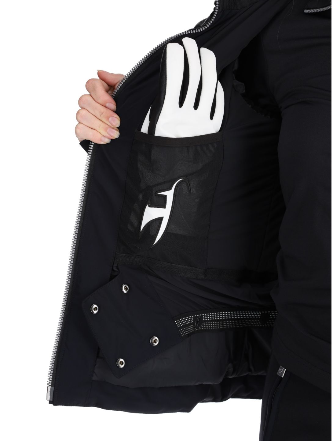 Adele Faux Leather ski-jas dames