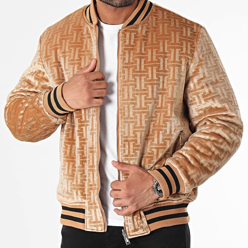 Veste Bomber Reversible Beige Camel