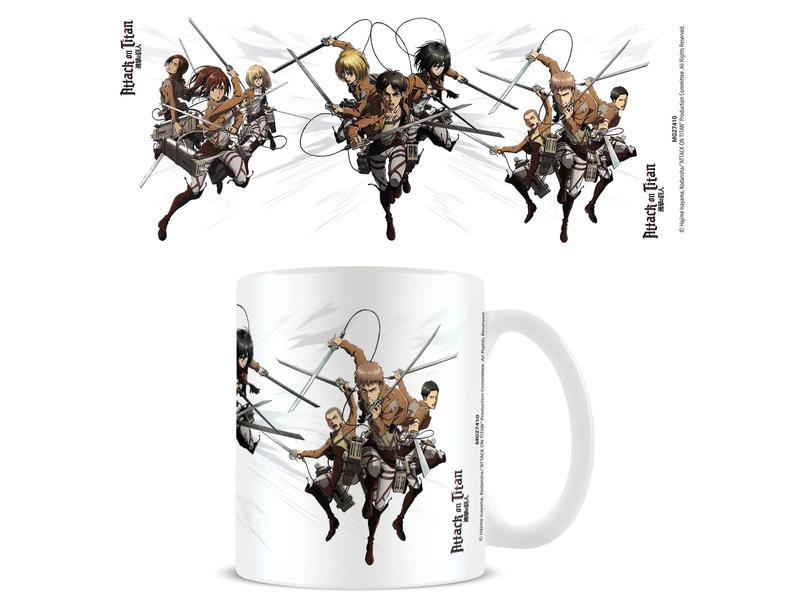 Pyramid Attack on Titan Character Tasse Keramiktasse