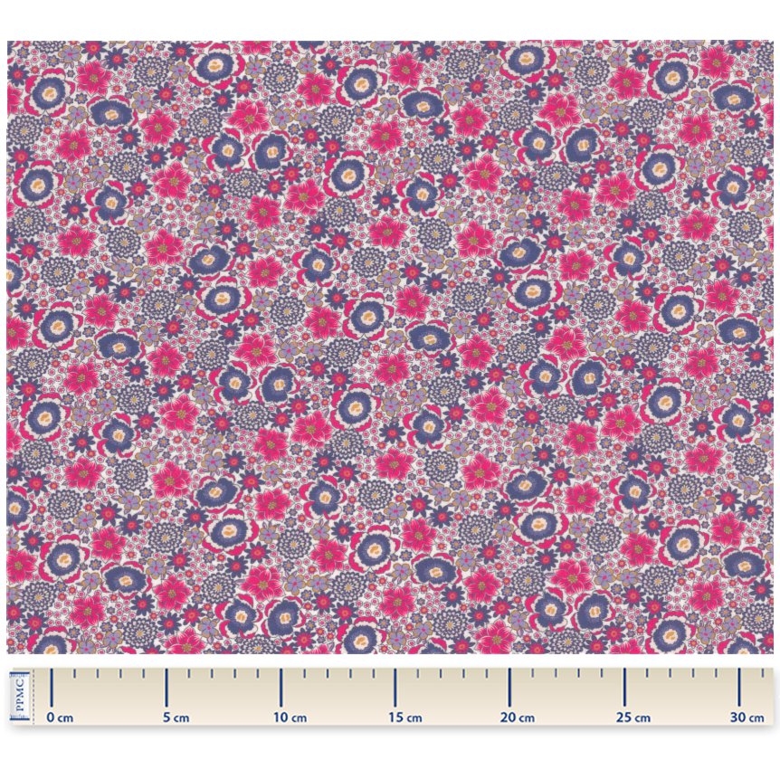 Tissu Coton Au Mètre Ex2543 Lavandula Fuchsia