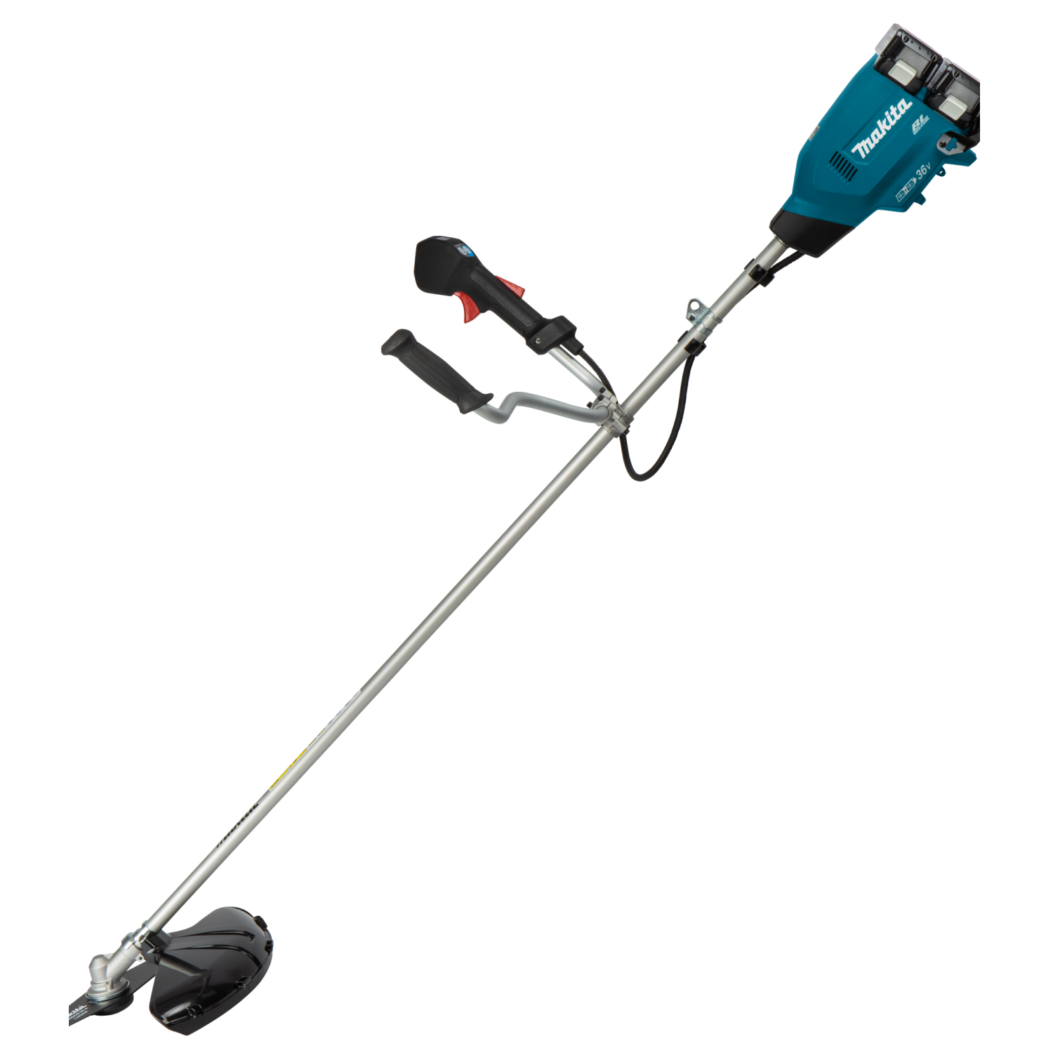 Makita DUR369APT2 36V (2x18V) Li-Ion accu grastrimmer / bosmaaier set (2x 5.0Ah accu) - U-greep - koolborstelloos