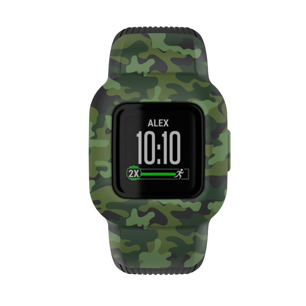 Garmin Vivofit JR 3 Ersatz Silikon Sport Armband (Gelenkumfang: 160mm) - Camouflage Grün