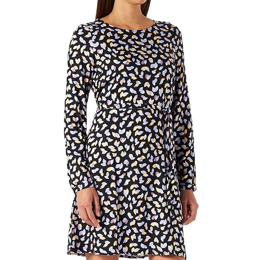 Vila Robe Noir à motif Femme Vila Vivish