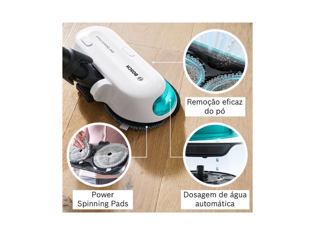 ASPIRADOR VERTICAL BOSCH BCS71HYG4 UNLIMITED 7 PROHYGIENIC AQUA