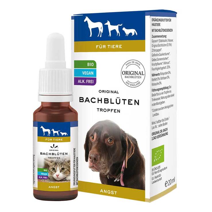 Bachblüten Tiere Tropfen Angst, 20 ml