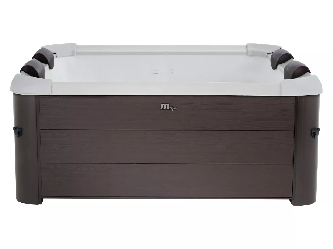 Spa semi-rigide MSpa 6 places marron avec accessoires - 120 jets - L160 x l160 x H65 cm - MAKEMO