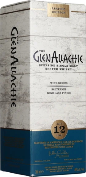 GLENALLACHIE 12 YEARS SAUTERNES WINE FINISH 70CL