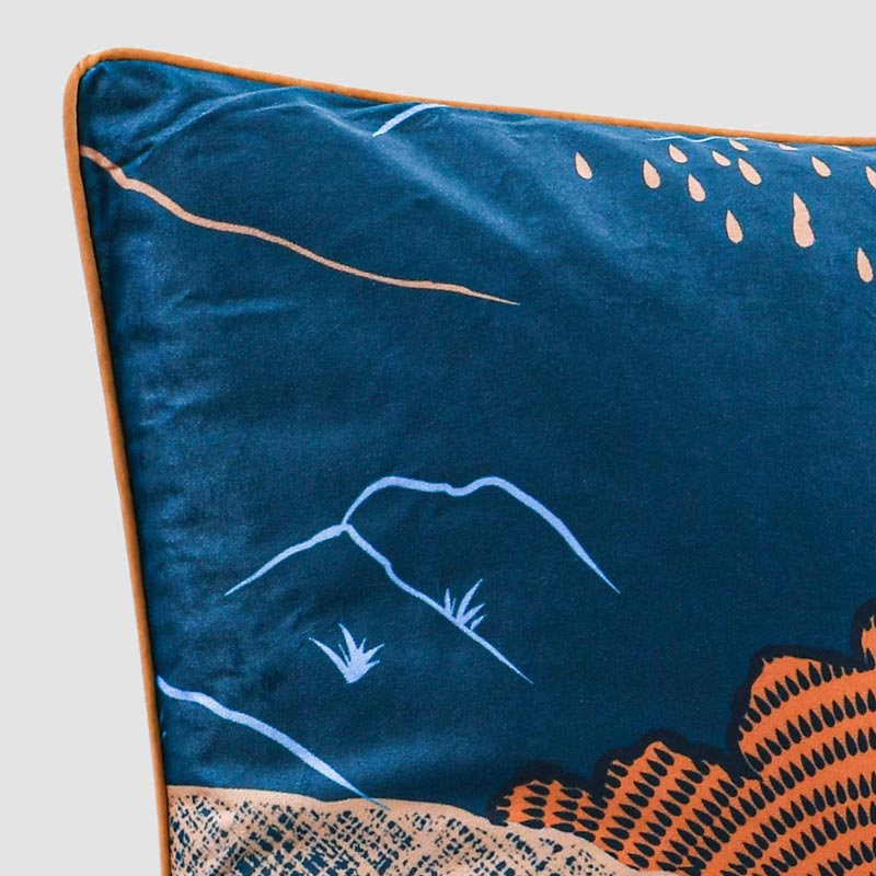 Coussin 'Akati' velours
