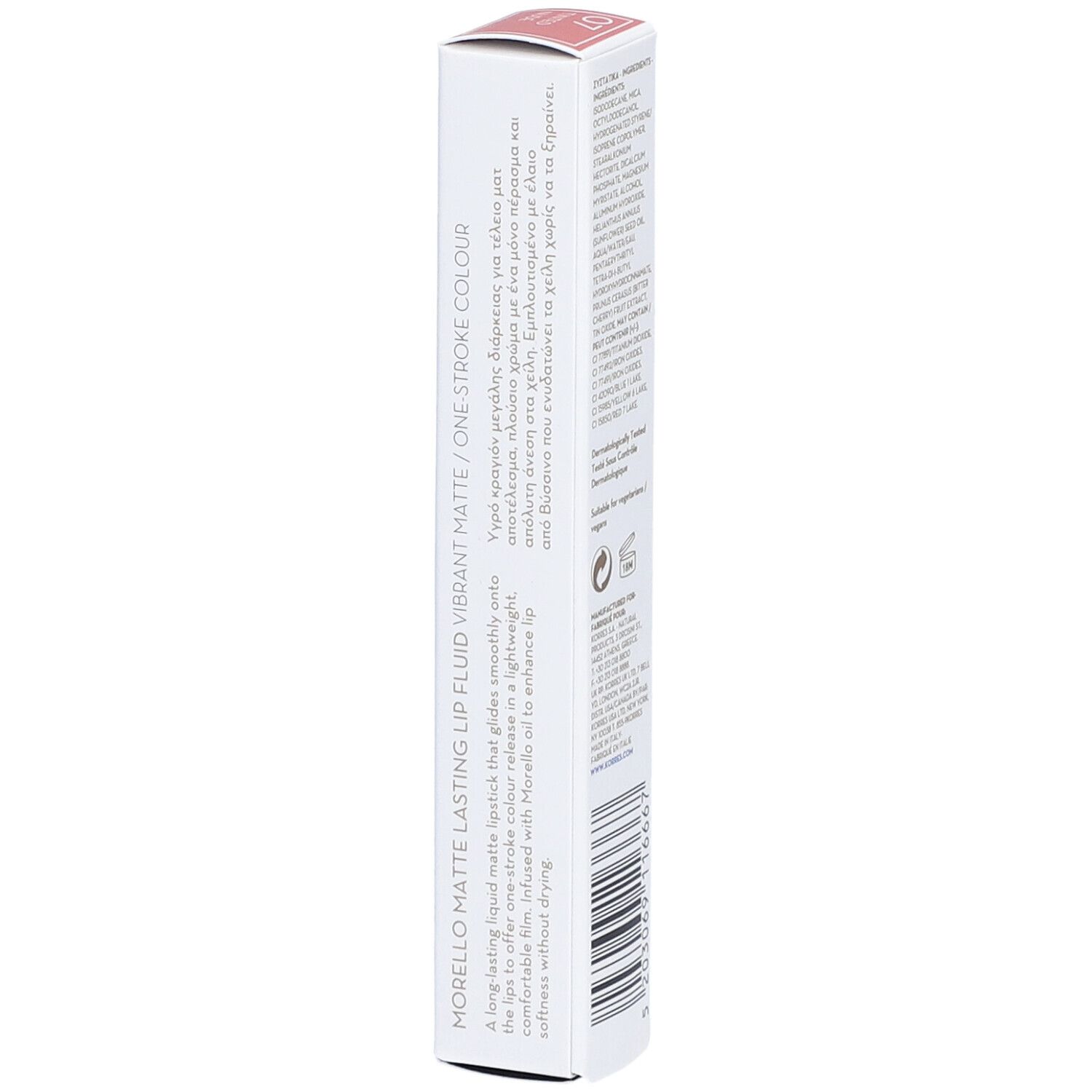 KORRES MORELLO Matte Lasting Lip Fluid - Nr. 07 Tinted Nude