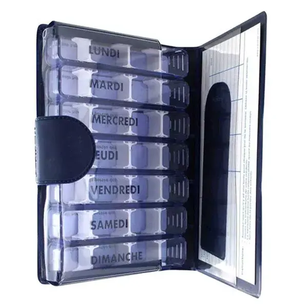 Organizador de comprimidos semanal Medidose azul