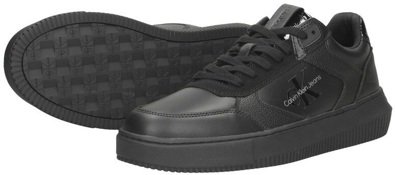 Calvin Klein Chunky Cupsole LTH-PU Mono zwart