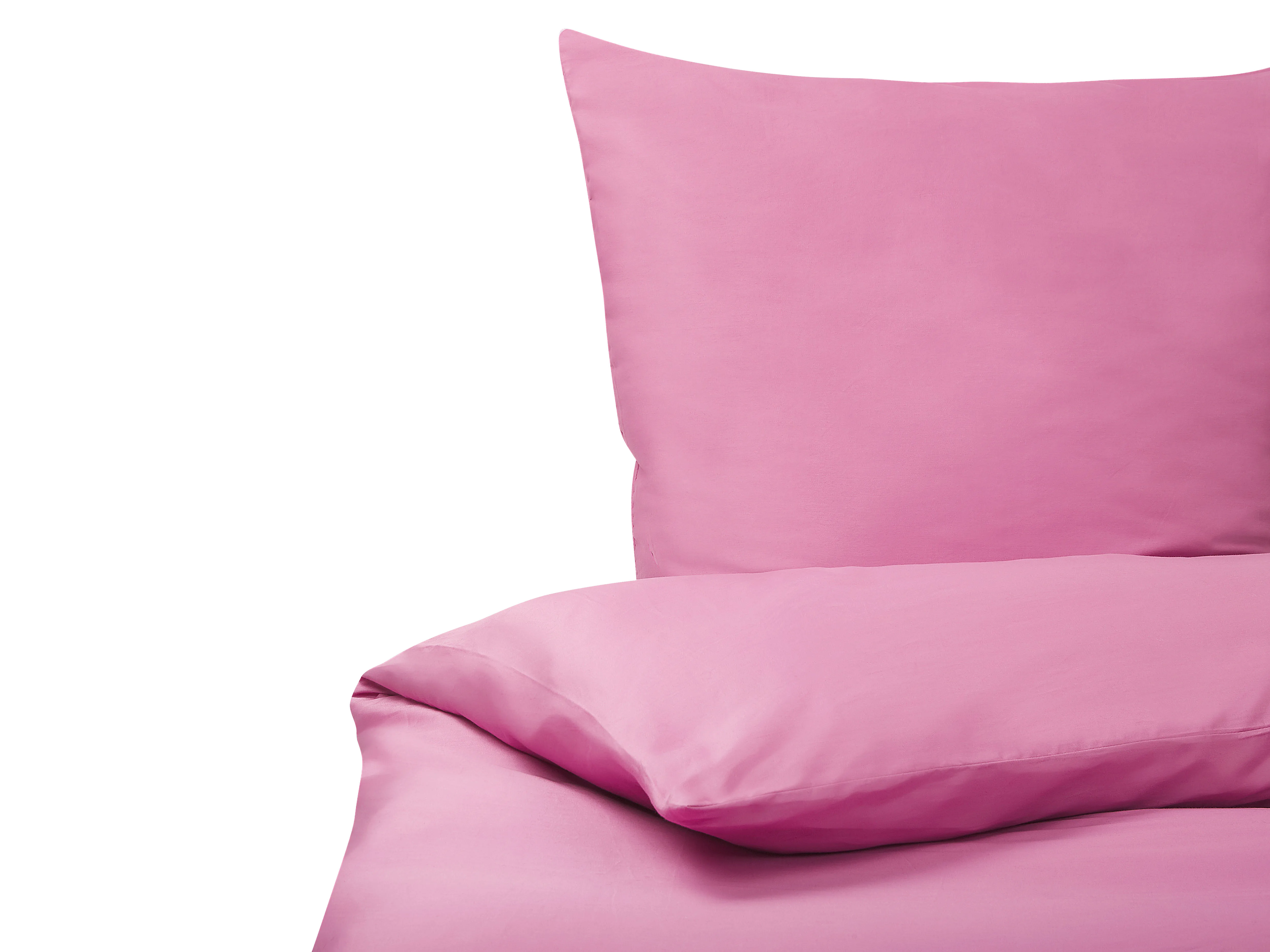 Dekbedovertrekset HARMONRIDGE Katoen-satijn 135 x 200 cm Roze