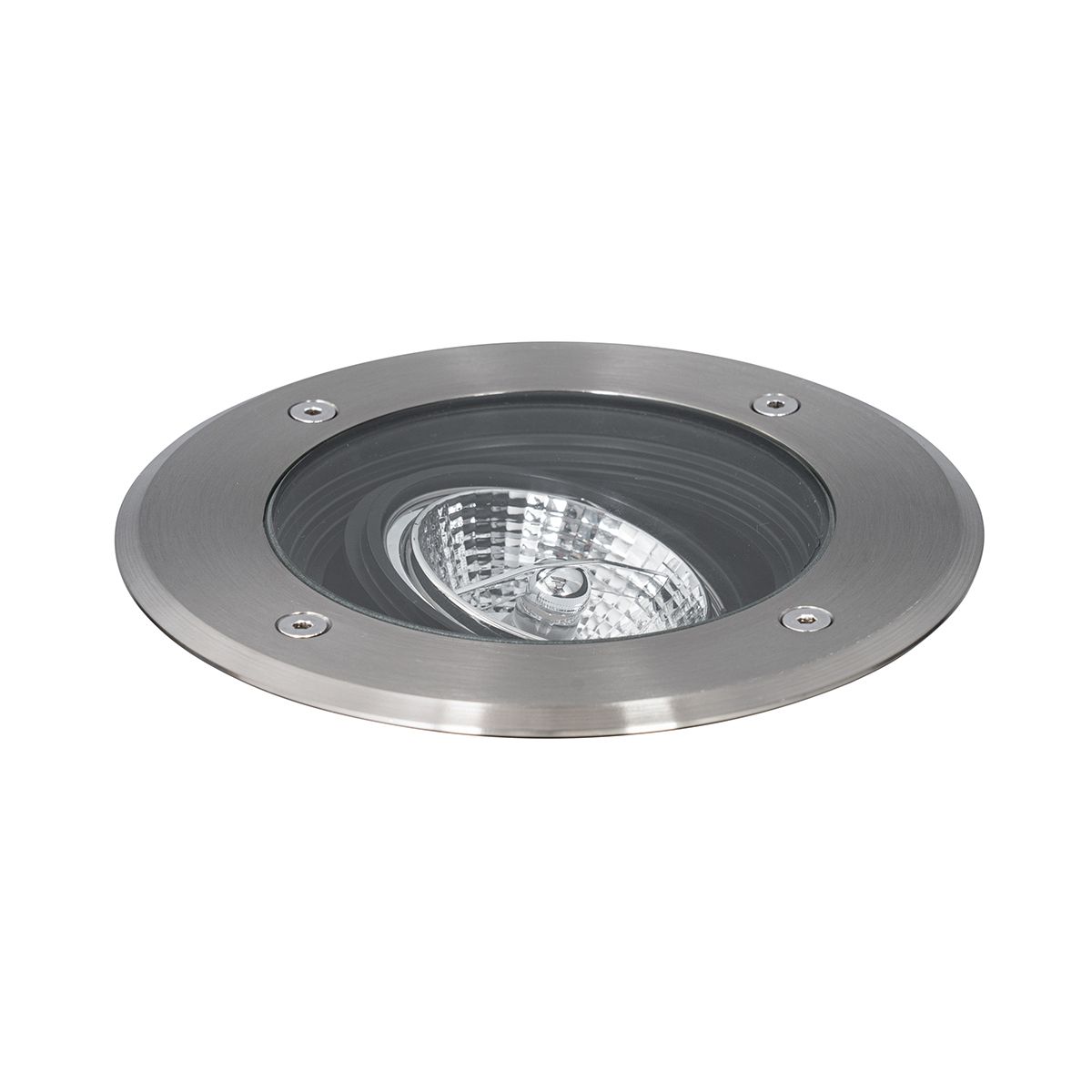 Set van 6 moderne buiten grondspots staal AR70 verstelbaar IP65 - Delux