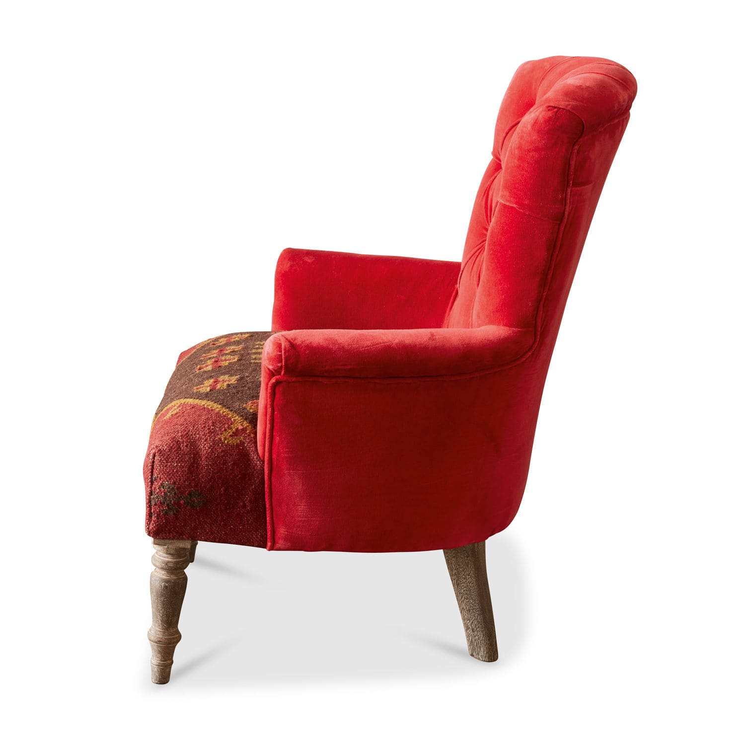 Sessel Hinsdale rot/braun