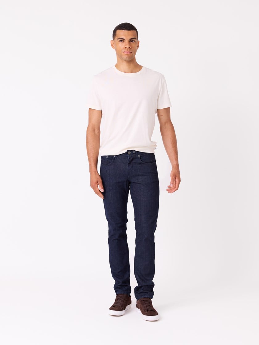 Leroy blue jeans Garmentwashed