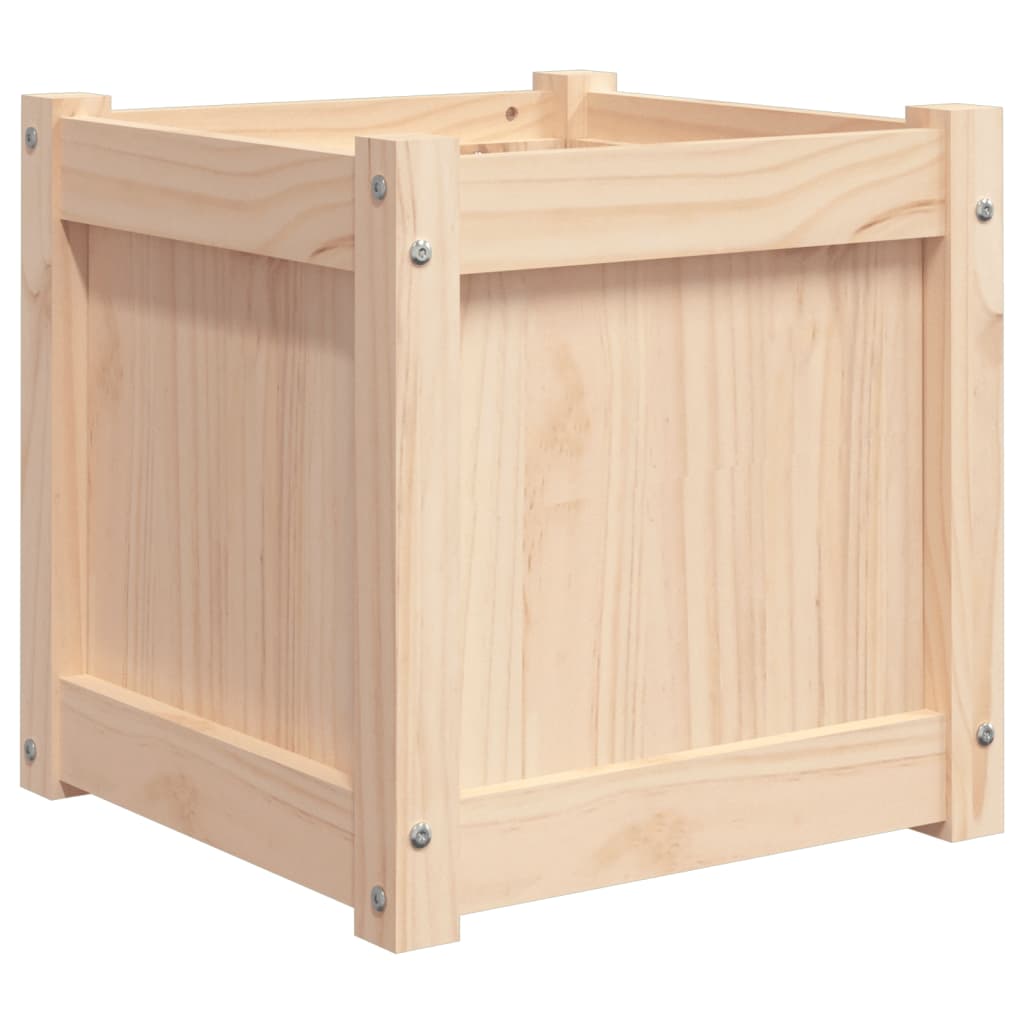 Jardinières 2 pcs bois de pin massif