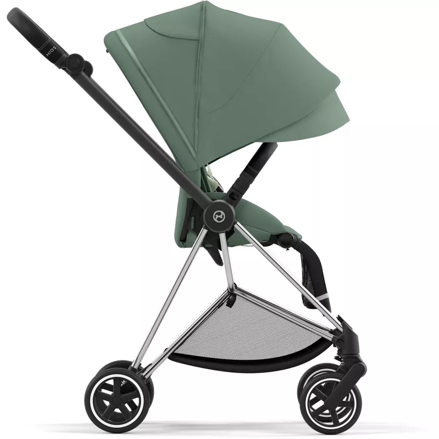 cybex PLATINUM Kombikinderwagen New Mios Chrome Black Leaf Green