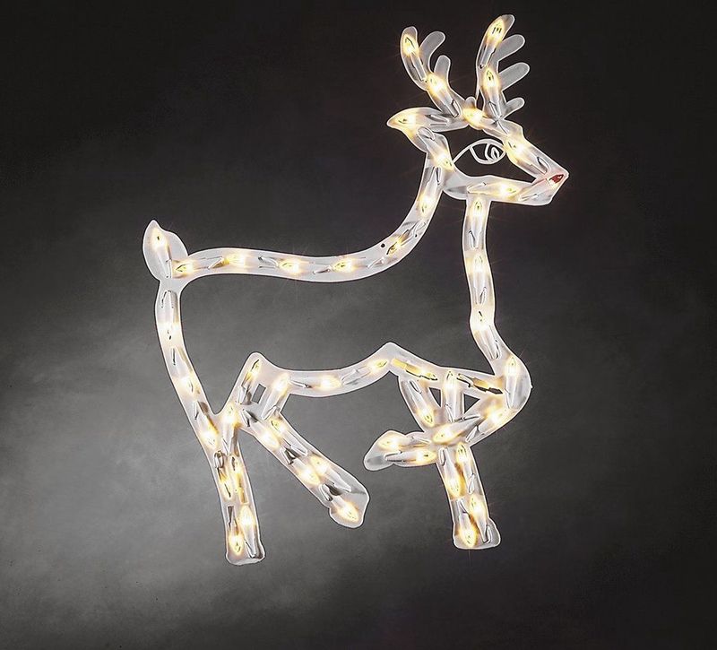 Konstsmide - Raamsilhouet - Engel - LED - 50 Warm Witte Diodes - 3 Meter Kabel