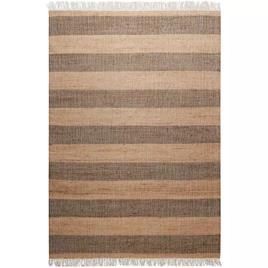 Green Looop Handweb-Teppich Virgil braun,cognac braun