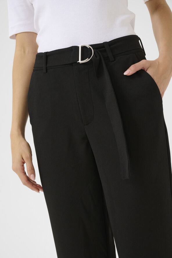 Kaffe KAthea Cropped Belt Pants Black deep