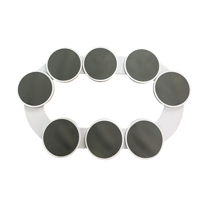 (90x52cm) Drehplatten Esstisch Organizer Lazy Susan Laufband Turn Table Servier Platten - Weiss / Grau
