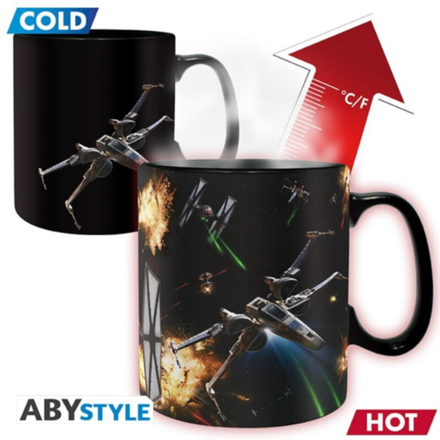 Tasse Thermo Reactive Space Battle Star Wars