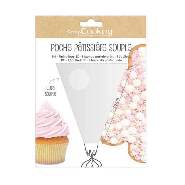 Poche à douille réutilisable 35 cm Scrapcooking