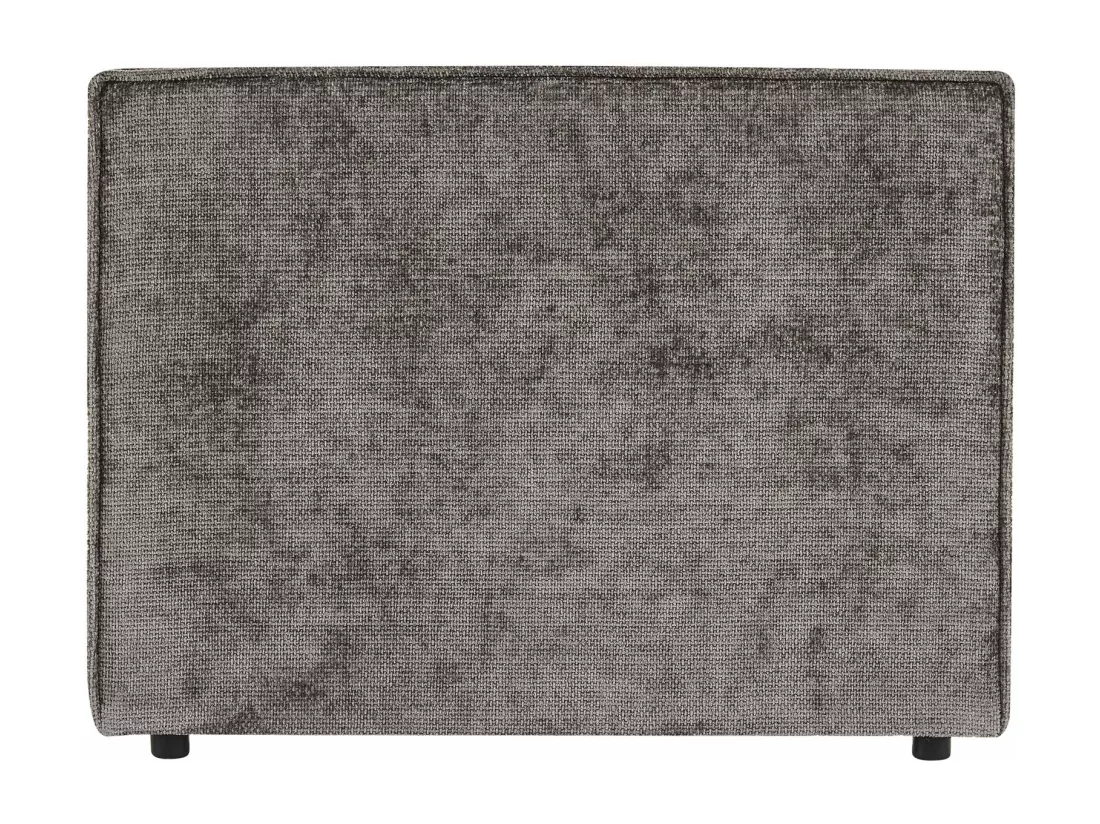 Tête de lit YOLAN 90 rembourrée, En tissu polyester pour lit 90 cm, Sur pieds en plastique, Gris