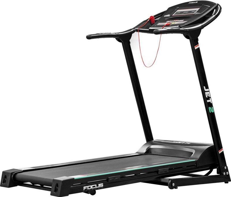 Focus Fitness - Jet 2 - Loopband - Zwart - 36 Trainingsprogramma's - 2 Hellingshoek Niveaus